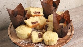 Nutella Stuffed Vanilla Muffins  Episode 1136 [upl. by Notnilc]