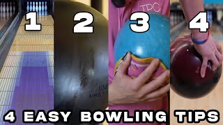 Four Easy Bowling Tips  Quick Hacks to Bowl Higher Scores [upl. by Emmery]