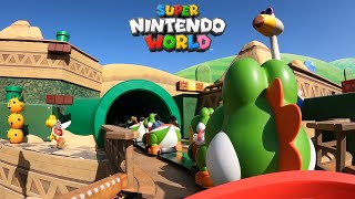 【4K60P】USJ ヨッシー・アドベンチャー  Yoshis adventure ride at Universal Studios Japan quotSuper Nintendo Worldquot [upl. by Akcira]