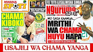 MAGAZETI YA LEO 02072024  Usajili wa Chama Yanga  usajili wa Joshua Mutale Simba [upl. by Arihk]