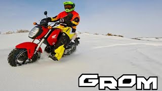 15c HONDA GROM FIRST RIDE amp CRASH [upl. by Erdnaet]