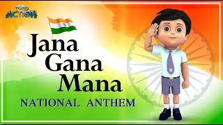 Jana Gana Mana Indian National Anthem with Vir the Robot Boy  WowKidz Action [upl. by Earej]