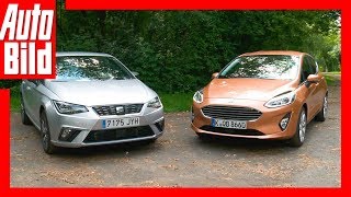 Ford Fiesta vs Seat Ibiza 2017  KleinwagenDuell [upl. by Banquer]