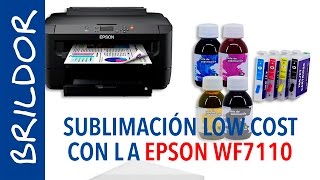 Sublimación LOW COST con la EPSON WF7110 🖨 [upl. by Anairda18]