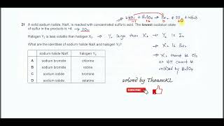 970111MJ24Q21 Cambridge International AS Level Chemistry MayJune 2024 Paper 11 Q21 [upl. by Ut58]