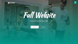 How To Make Website Using HTML CSS  Create Complete Responsive Website Step by Step [upl. by Farand]