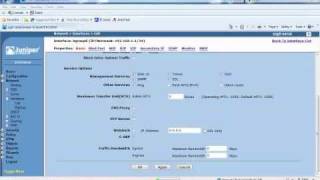 Netscreen Juniper SSG 5 Setup [upl. by Aelahs]