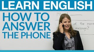 Telephone English How to take or give a message [upl. by Leoine]