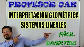 INTERPRETACIÓN GEOMÉTRICA SISTEMA ECUACIONES 😲 SER un GENIO SIN ESTUDIAR 👌 en 7 MINUTOS 💪 [upl. by Nahtnahoj]