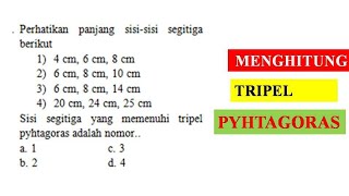 contoh soal tripel Pythagoras [upl. by Yhtimit]