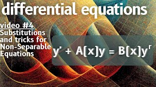 Substitutions and other tricks for nonseparable differential equations  differential equations 4 [upl. by Nerat693]