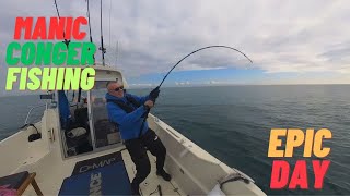 MANIC CONGER FISHING sea fishing uk [upl. by Nyladnek]