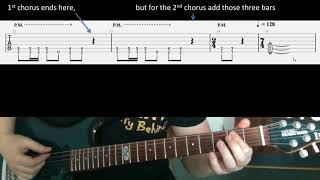 Metallica Blackened tab amp lesson part 1 intro verse chorus bridge [upl. by Risan]