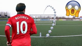 WAYNE ROONEY LONGRANGE FOOTBALL CHALLENGE [upl. by Kciredec]