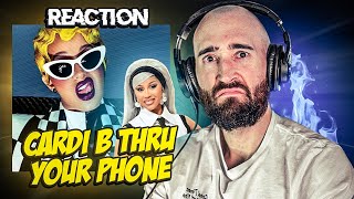 CARDI B  THRU YOUR PHONE FIRST TIME REACTION [upl. by Tnayrb864]