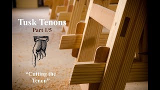 Make a Tusk Tenon Joint with Hand Tools Part 15 [upl. by Aihseuqal]