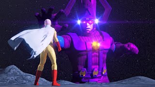 GALACTUS vs Saitama One Punch Man EPIC Battle Crossover [upl. by Asfah774]