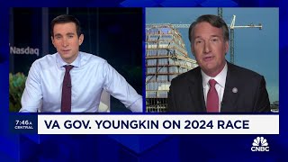 Virginia Gov Youngkin on 2024 race I will support the Republican nominee [upl. by Ydrah]