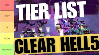 HERO SIEGE  TIER LIST CLEAR HELL 5 [upl. by Arraeic]