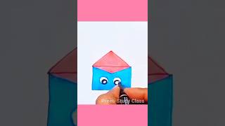 How to draw cute envelope easy and cute drawing for kids and toddlersshorts ytshort drawing4kids [upl. by Nollahp190]