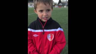 Stage de Pâques  Parole aux jeunes footballeurs avec Marius [upl. by Lari]