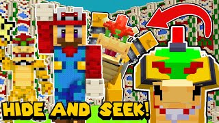 Minecraft Mario Statue HIDE AND SEEK  Nintendo Fun House 18 [upl. by Klecka]