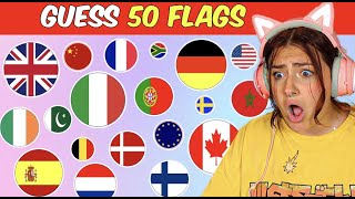 Guess 50 Flags in 3seconds 😱 Flag Quiz [upl. by Grete474]