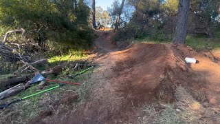 new mtb berm line build  build  ride [upl. by Einhpad]