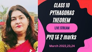 class 10 Pythagoras theoremPYQ MH Boardmaths 2 geometry🔥 [upl. by Dorise]