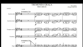 TREMENDA GRAÇAMaravilhosa GraçaPartitura p Naipe de METAIStrompetesax trombone👇DOWNLOAD👇 [upl. by Fernald479]