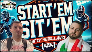 Start Em Sit Em Week 1  Crunchin The Numbers Ep 3 [upl. by Racso]