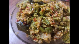 Karamani Poriyal  காராமணி பொரியல்செய்வது எப்படி  How To Make Karamani Poriyal  Long Beans Poriyal [upl. by Noelle]