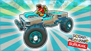 I Built an Electric ATV to Explore the Whole Map Scrap Mechanic Survival Ep 6 [upl. by Arbba]