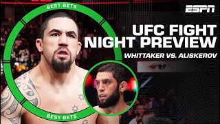 UFC Fight Night Robert Whittaker vs Ikram Aliskerov  Best Bets [upl. by Halverson304]