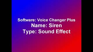 Siren Voice Changer Plus sound effect [upl. by Nnyliram]