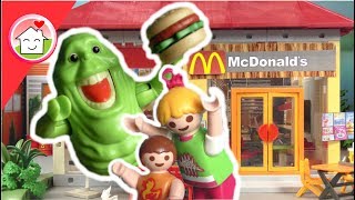 Playmobil Film deutsch  Ghostbusters im McDonalds  Kinderfilm von Familie Hauser [upl. by Cyprus]