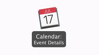 Mac Calendar Tutorial How to add amp Edit Event Details [upl. by Iliram]