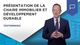 Présentation de la Chaire Immobilier et Développement Durable [upl. by Nicolette]