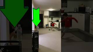 MASTERING AMAZING FOOTBALL TRICK SHOTS AT HOME shorts football tricks [upl. by Nattie244]