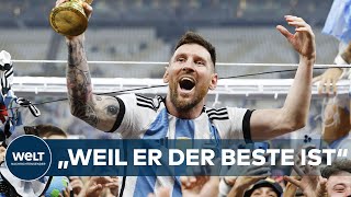 LIONEL MESSI quotDer beste der Weltquot – Argentinische Fußballfans feiern ihren Helden [upl. by Liman]