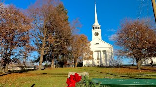 Main Street Groton Massachusetts a Beautiful New England Village [upl. by Aynotak221]