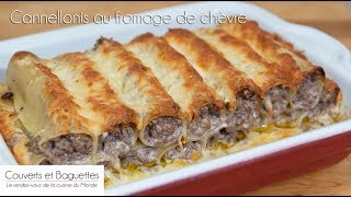 Cannelloni au fromage de chèvre [upl. by Yhotmit]