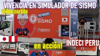 VEA LA EXPERIENCIA DE SENTIR UN TERREMOTO DENTRO DE UN SIMULADOR DE SISMOSsismos [upl. by Mall]