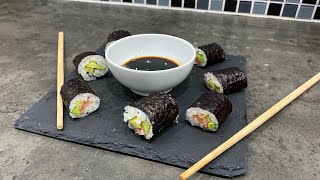 🇫🇷 🇧🇪 préparation de sushi maison  facile à réaliser [upl. by Eyahs]