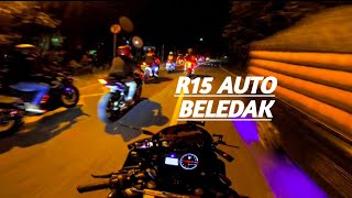 raider yamaha R15‼️auto meledak🔥 [upl. by Klenk]