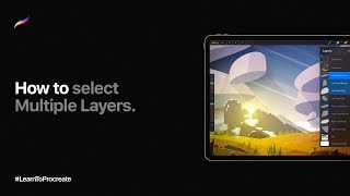 How to select Multiple Layers in Procreate [upl. by Grishilda]