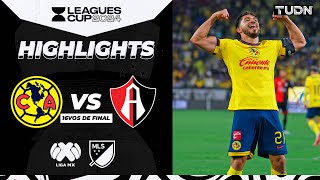 HIGHLIGHTS  América 21 Atlas  Leagues Cup 2024  TUDN [upl. by Enelrahc]