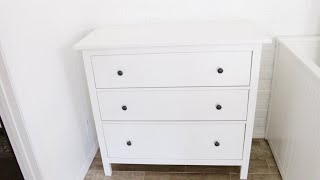 How To Assemble IKEA Hemnes 3Drawer Chest [upl. by Eyahsal]