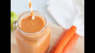 Carrot Apple Ginger Smoothie in the Nutribullet [upl. by Ahsercel]