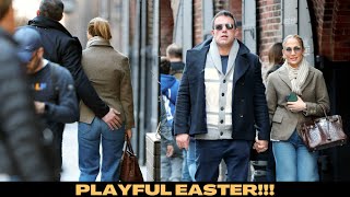 Ben Affleck amp Jennifer Lopez Playful Easter Brunch PDA Sparks Romance Rumors [upl. by Kirsteni]